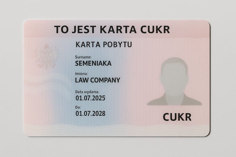 Карта побыту CUKR для украинцев в Польше Карта побыту CUKR для украинцев в Польше