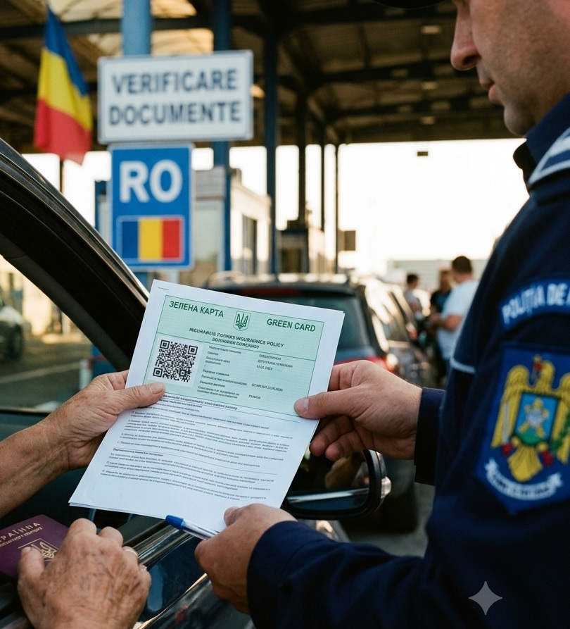 Зеленая карта в Румынию для выезда на авто от ЕВиза